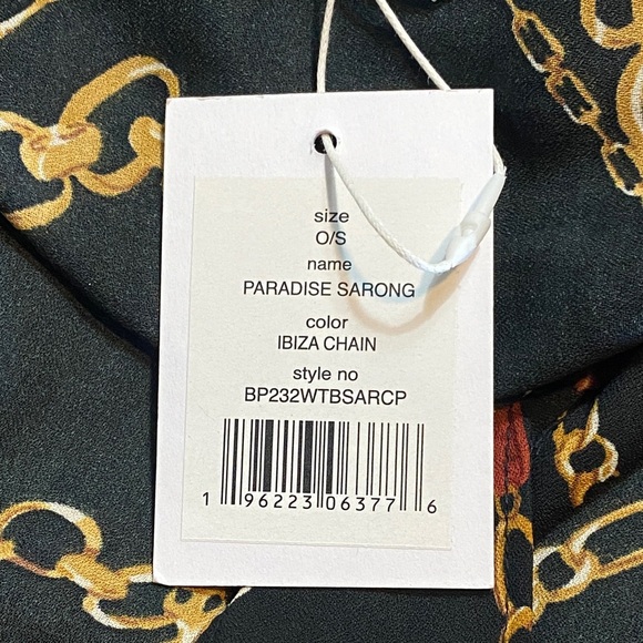 Walter Baker Black and Gold Chain Print Dress - Picture 6 of 8